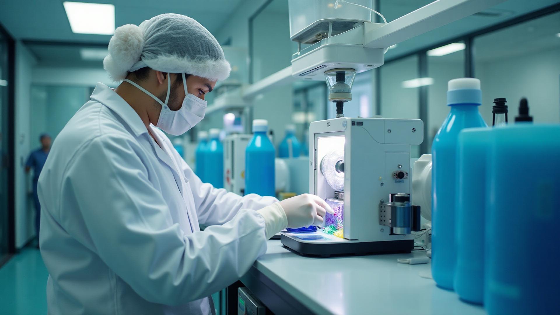 Advanced medical tissue processing laboratory with sterile equipment
